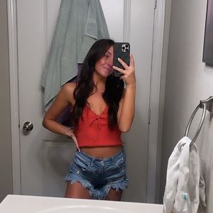 Sweater tank and shorts!